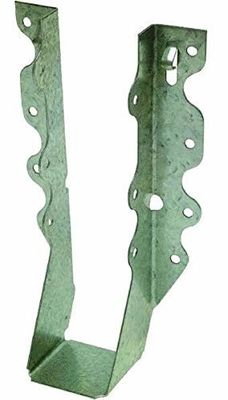 2x6 Stalen balkhangers 20 Gauge Double Shear Face Mount Rafter Brackets Voor Hout Hurricane Ties Voor Rafters En Dek Brackets Pergola Hardware vloeren Dekken Plafonds