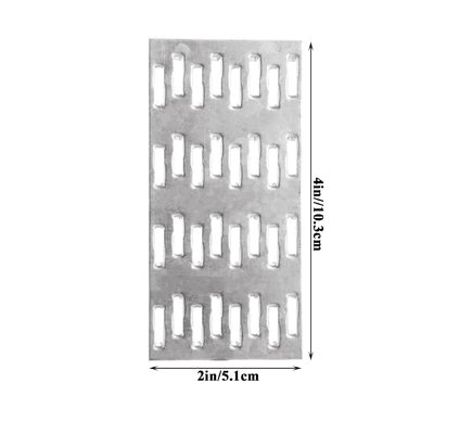 Verstelbare platen reparatie bandplaat beugel gegalvaniseerd staal 1 mm dik nageltanden hoogte 8 mm voor dakbeugels houten hout connectoren
