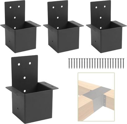 Pergola-beugels 4x4 Rafter Post Beugels Pergola-kit Gazebo-beugels Muurbeugel Beugel Kit voor houten palen Pergola-postverbinding of dekrail