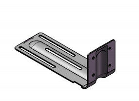 Inwendige wandbeugel voor het bevestigen van niet-dragende muren aan tralies